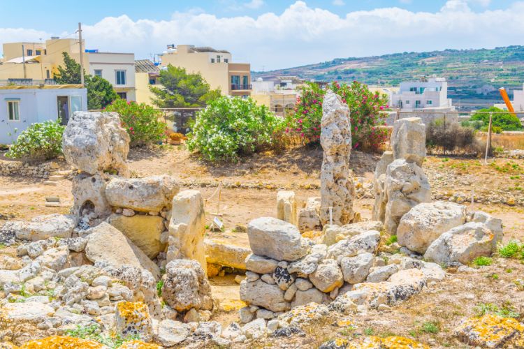 Ruins of the Skorba Temple in Malta