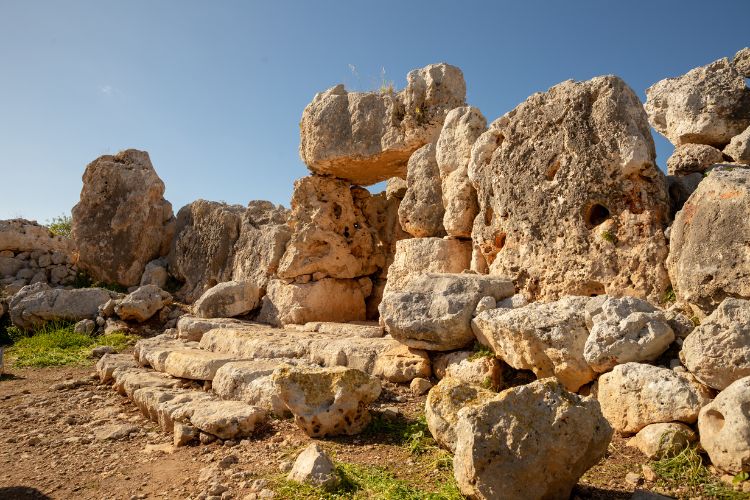 More of the megalithic stones erected at Ta’ Hagrat