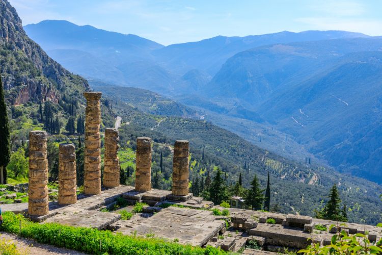 Delphi, Greece View